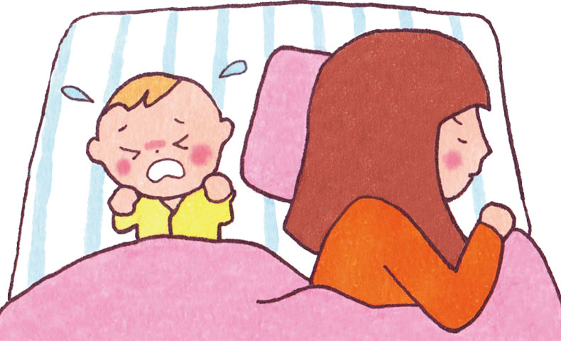 赤ちゃんが布団で寝ない悩み！3つの原因と6つの対処法で解消！